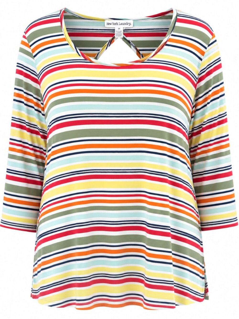 New York Laundry Women's 2X Casual Blouse Relaxed vacation